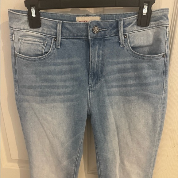 Driftwood Women's Cropped Jeans Size 28 Blue Candace Mid Waist Straight Hem Leg - Picture 4 of 12